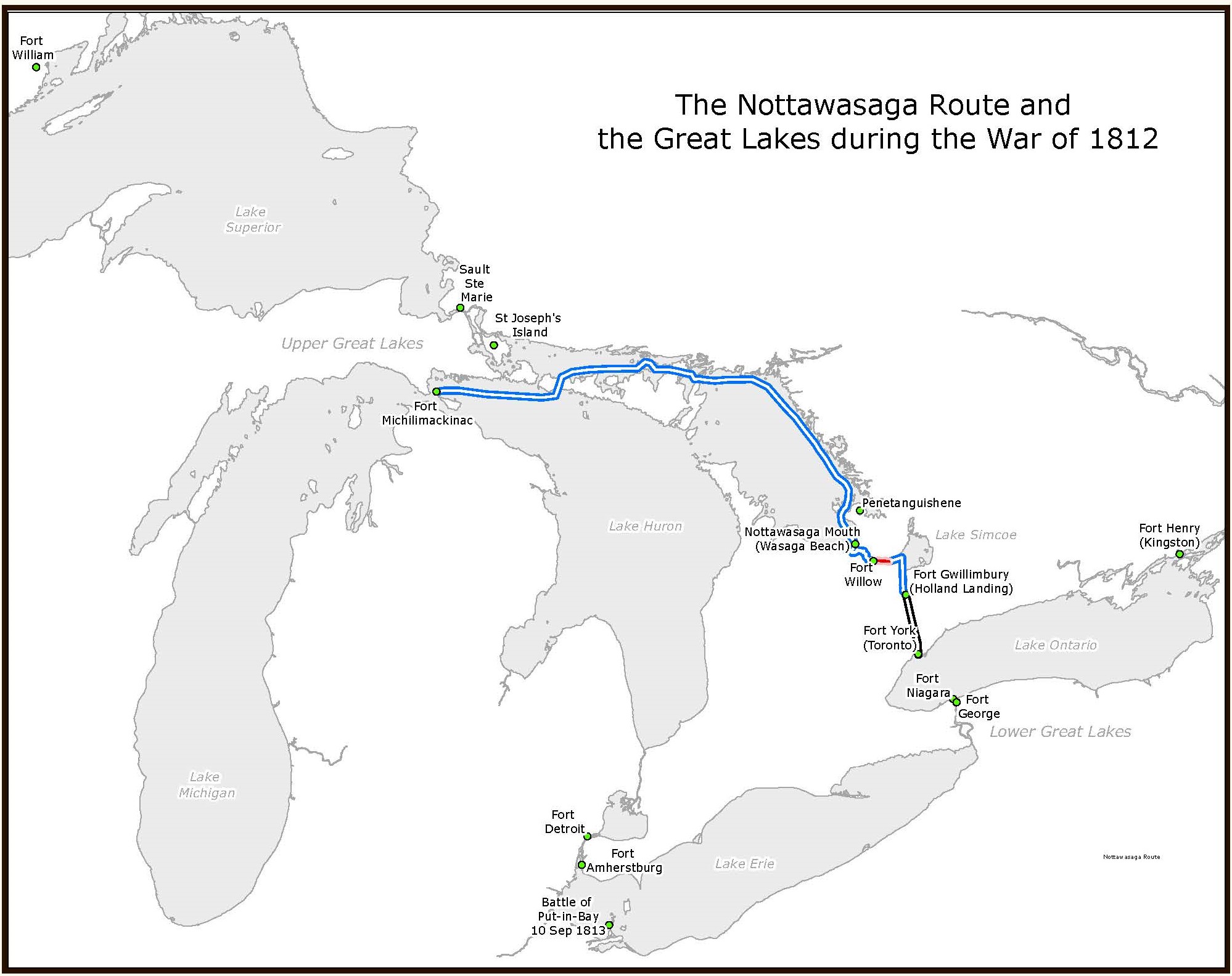 Nottawasaga Route Map
